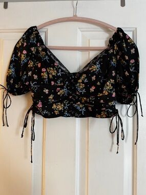 For Love and Lemons August Satin Crop Top